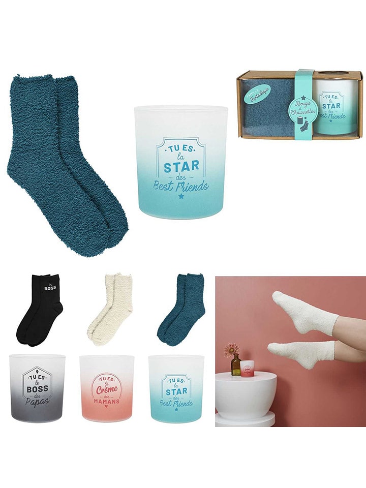 The Concept Factory Zestaw prezentowy: świeca zapachowa i skarpety (produkt niespodzianka) rozmiar: onesize