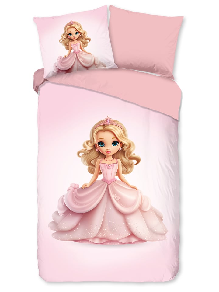 Pure Komplet pościeli w kolorze jasnoróżowym z mikrofibry rozmiar: 140x220 cm