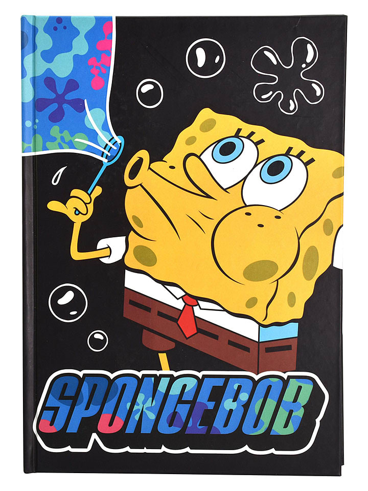SpongeBob Notatnik "SpongeBob" w kolorze czarnym - A5 rozmiar: onesize