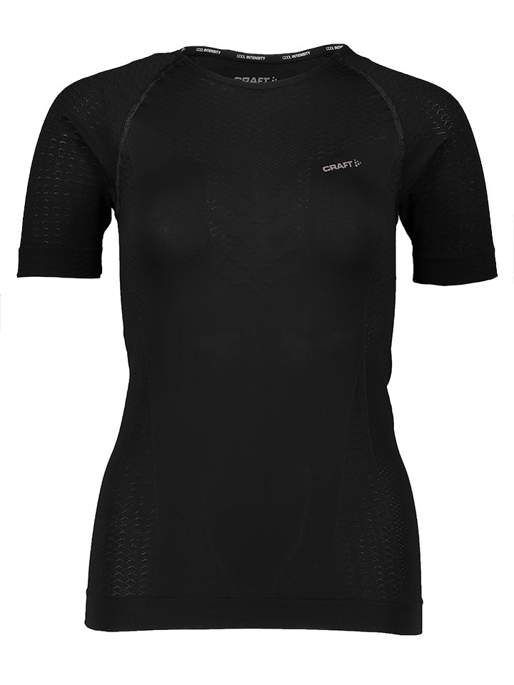 Craft Koszulka sportowa "Cool Intensity" w kolorze czarnym rozmiar: S