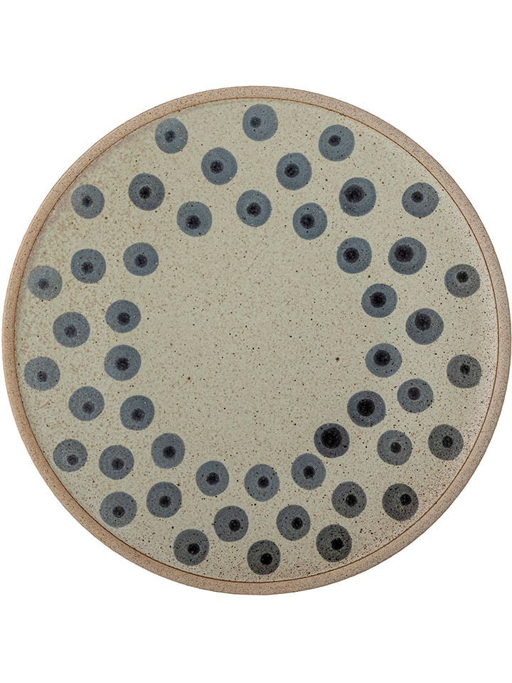 Bloomingville Talerz śniadaniowy "Tinni" w kolorze beżowo-niebieskim - Ø 21 cm rozmiar: onesize