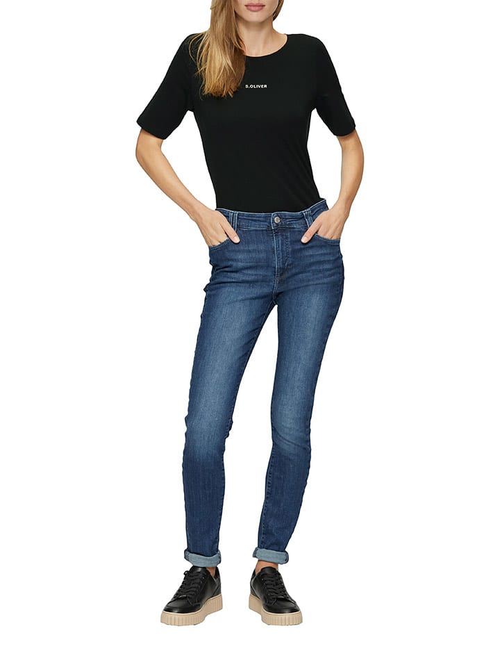 s.Oliver Koszulka w kolorze czarnym rozmiar: 38