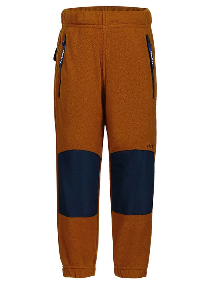Peek U Spodnie polarowe "Ocean" w kolorze jasnobrązowo-granatowym rozmiar: 152