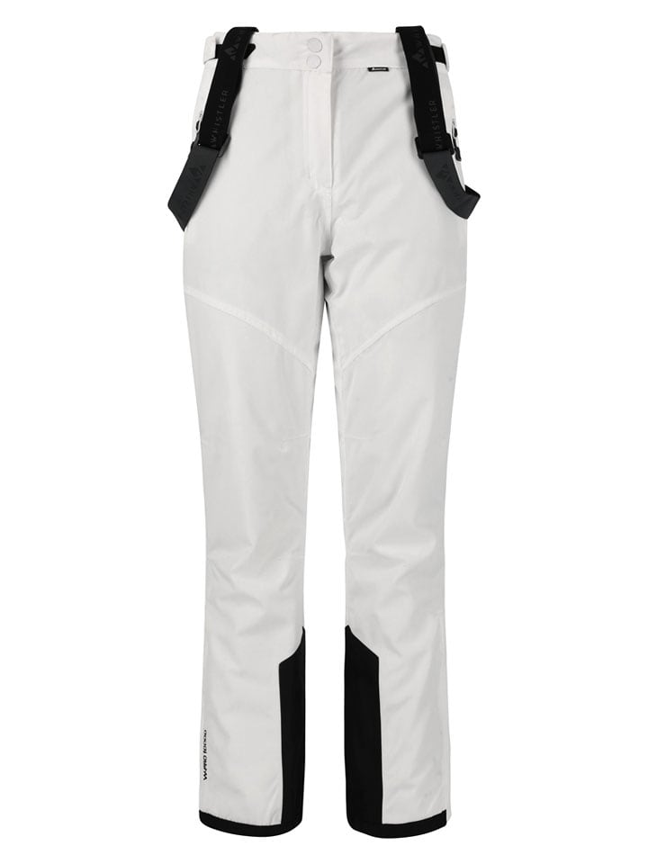 Whistler Spodnie narciarskie "Drizzle Jr" w kolorze białym rozmiar: 128