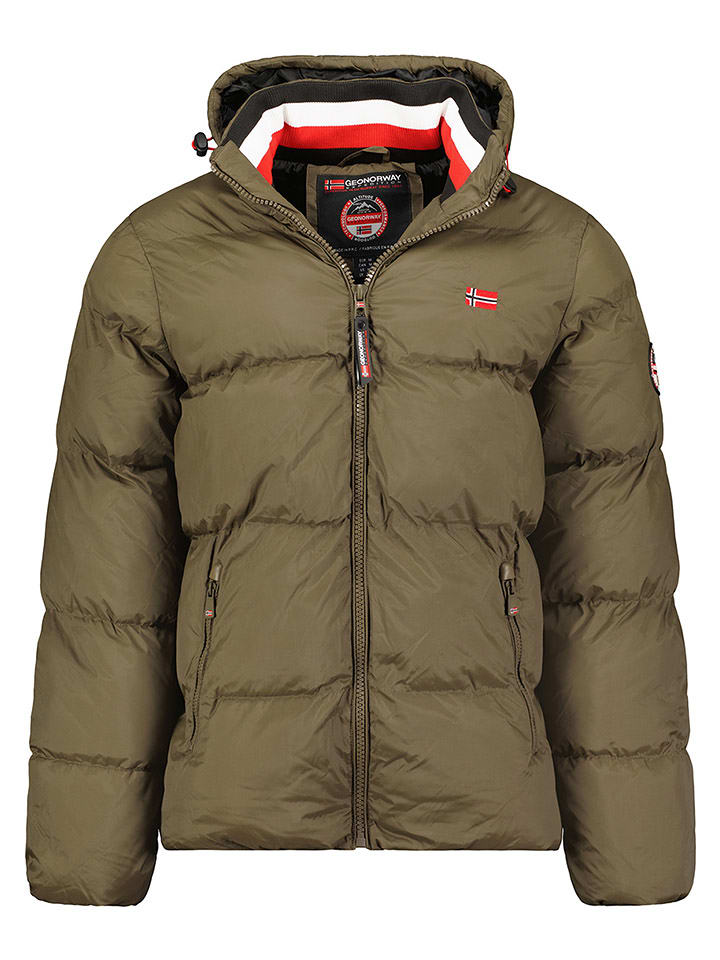 Geographical Norway Kurtka pikowana "Ancelo" w kolorze khaki rozmiar: M