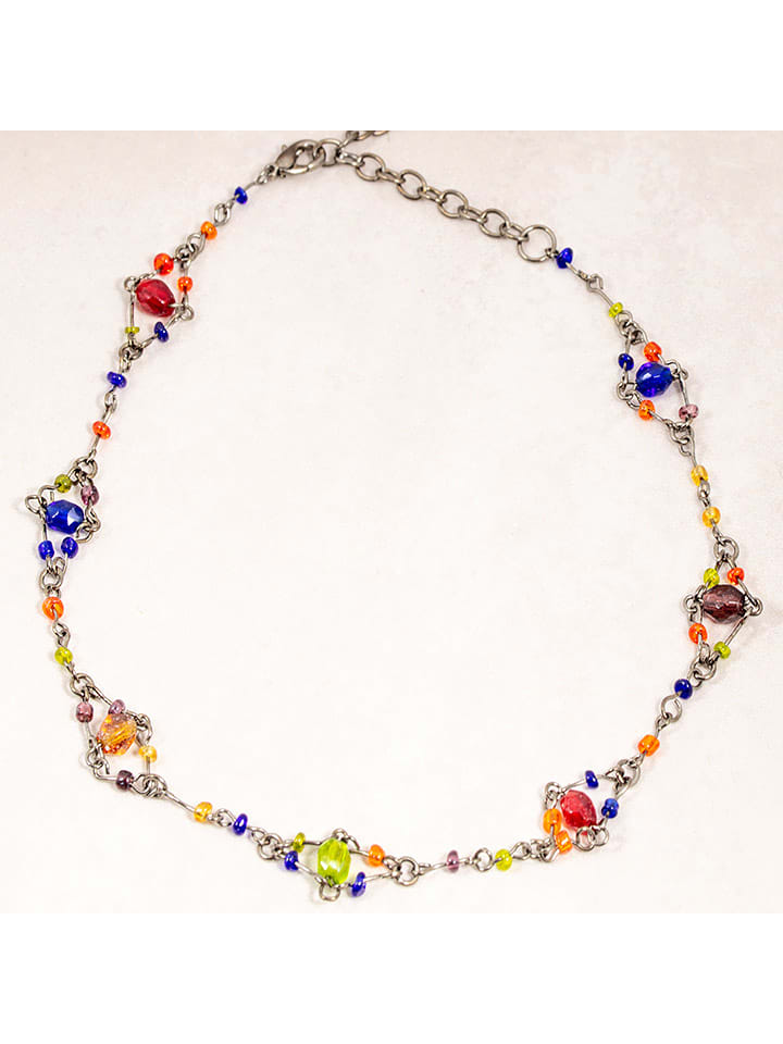 MENTHE À L'O Naszyjnik z elementami ozdobnymi - dł. 45 cm rozmiar: onesize