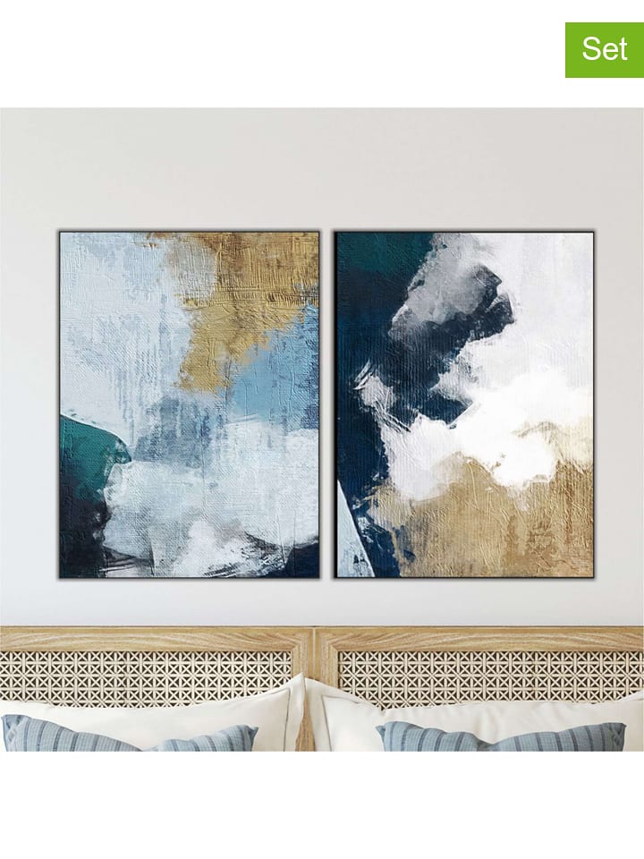 Wallity Druki artystyczne (2 szt.) w ramce - 80 x 60 cm rozmiar: onesize