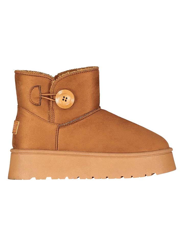 Geographical Norway Botki zimowe "Osiris" w kolorze jasnobrązowym rozmiar: 38