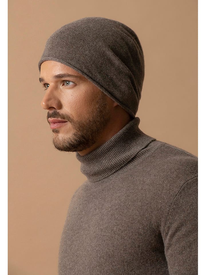 Perfect Cashmere Kaszmirowa czapka "June" w kolorze brązowym rozmiar: onesize