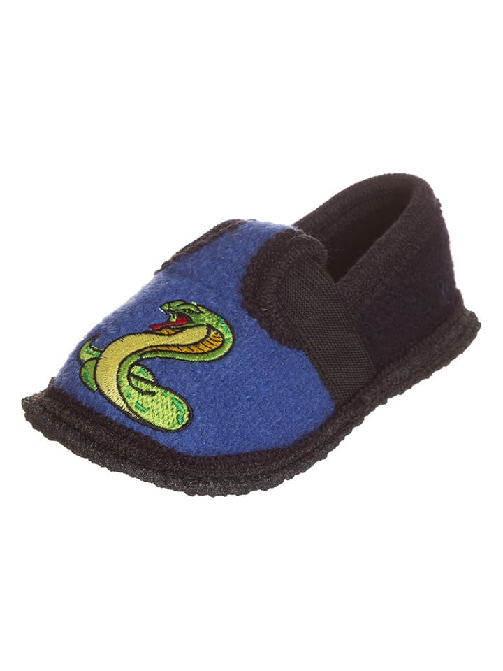 kitz pichler Kapcie "Kobra" w kolorze niebiesko-czarnym rozmiar: 23