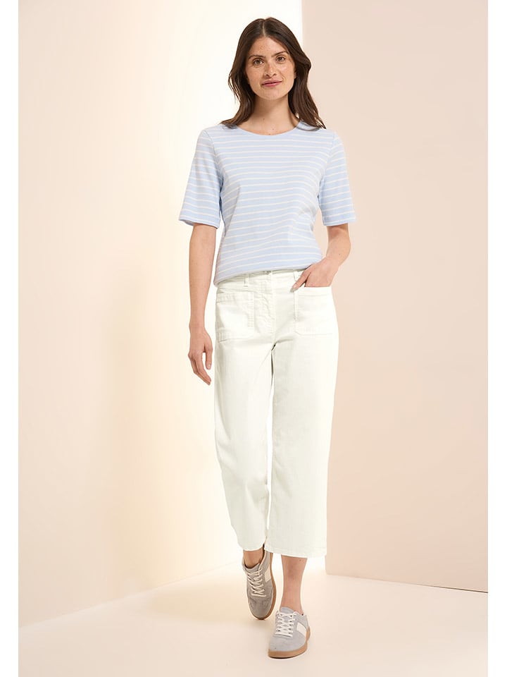 Cecil Spodnie w kolorze kremowym rozmiar: W30/L24