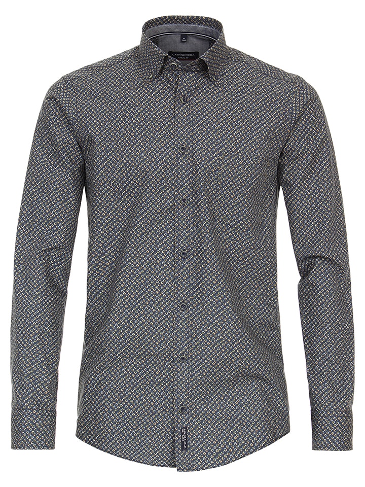 CASAMODA Koszula - Casual fit - w kolorze granatowym rozmiar: L