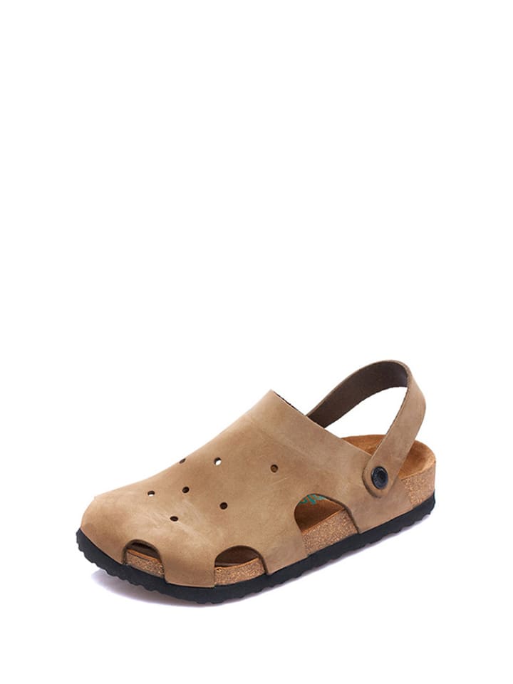 Comfortfusse Skórzane chodaki w kolorze jasnobrązowym rozmiar: 37