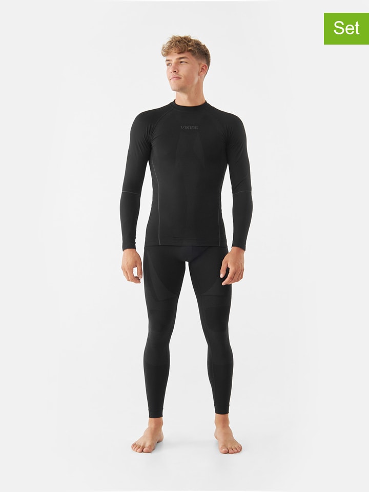 Viking 2-częściowy zestaw termiczny "Eiger" w kolorze czarnym rozmiar: 3XL