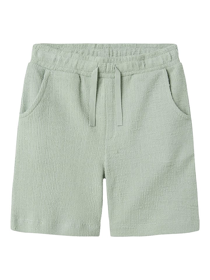 name it Szorty dresowe "Hivaj" w kolorze zielonym rozmiar: 140