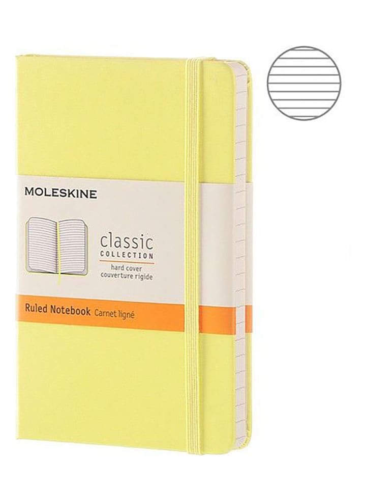 Moleskine Notatnik w kolorze żółtym - 9 x 14 cm rozmiar: onesize