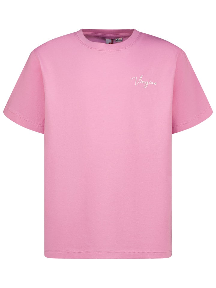 Vingino Koszulka w kolorze różowym ze wzorem rozmiar: 152