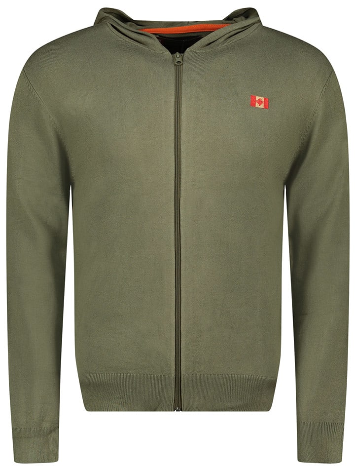 Canadian Peak Kardigan "Felinoodeak" w kolorze khaki rozmiar: 3XL