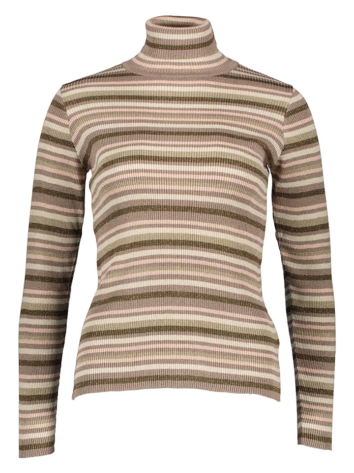 Herrlicher Golf w kolorze beżowo-brązowym rozmiar: S