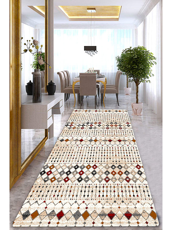 Conceptum Hypnose Dywan w kolorze kremowym ze wzorem rozmiar: 80x300 cm