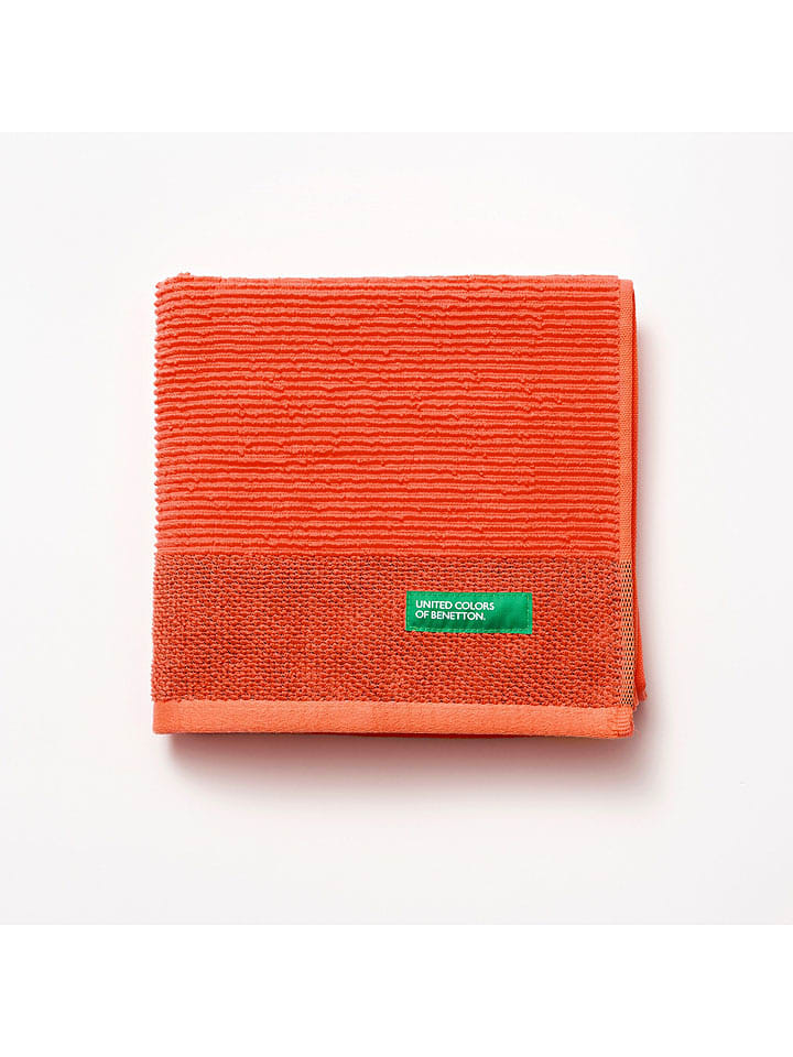 Benetton Ręcznik w kolorze czerwonym do rąk rozmiar: 50x90 cm