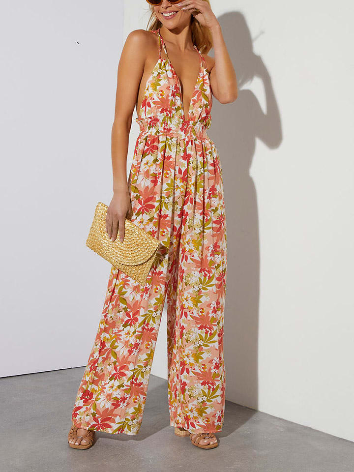 Milan Kiss Kombinezon w kolorze czerwono-kremowo-zielonym rozmiar: S