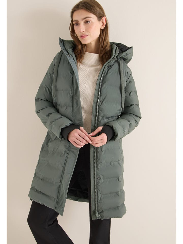 Cecil Płaszcz pikowany w kolorze khaki rozmiar: L