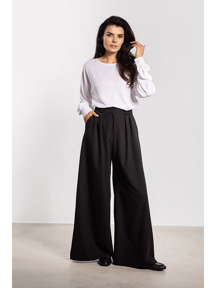 Awama Spodnie w kolorze czarnym rozmiar: S