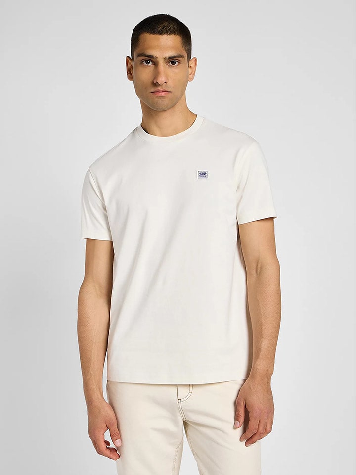 Lee Koszulka w kolorze kremowym rozmiar: L