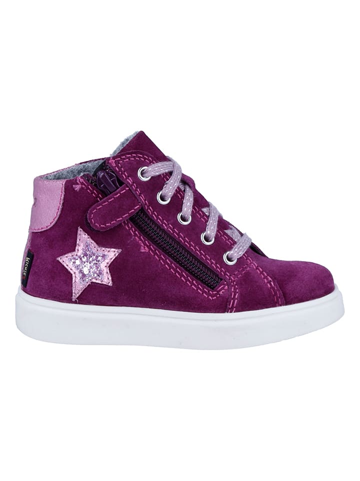 Richter Shoes Skórzane sneakersy "Flora" w kolorze fioletowym rozmiar: 35