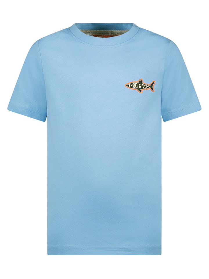Tygo & Vito Koszulka "Dylan" w kolorze błękitnym rozmiar: 110/116