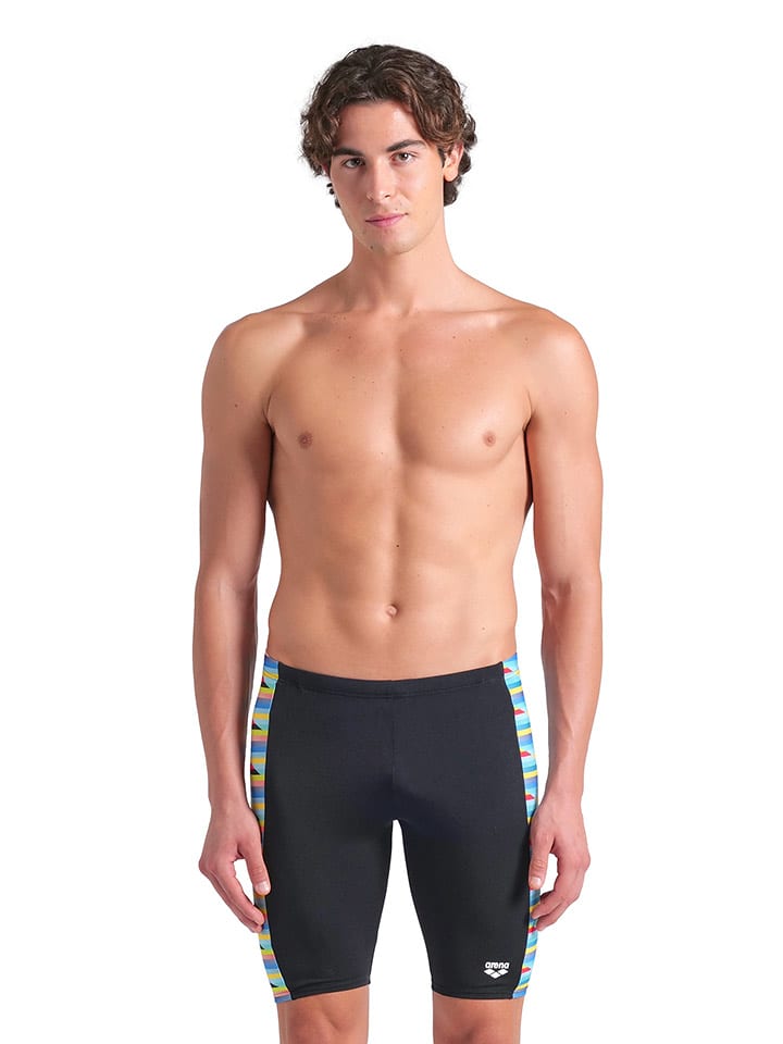 Arena Kąpielówki w kolorze czarnym ze wzorem rozmiar: 7