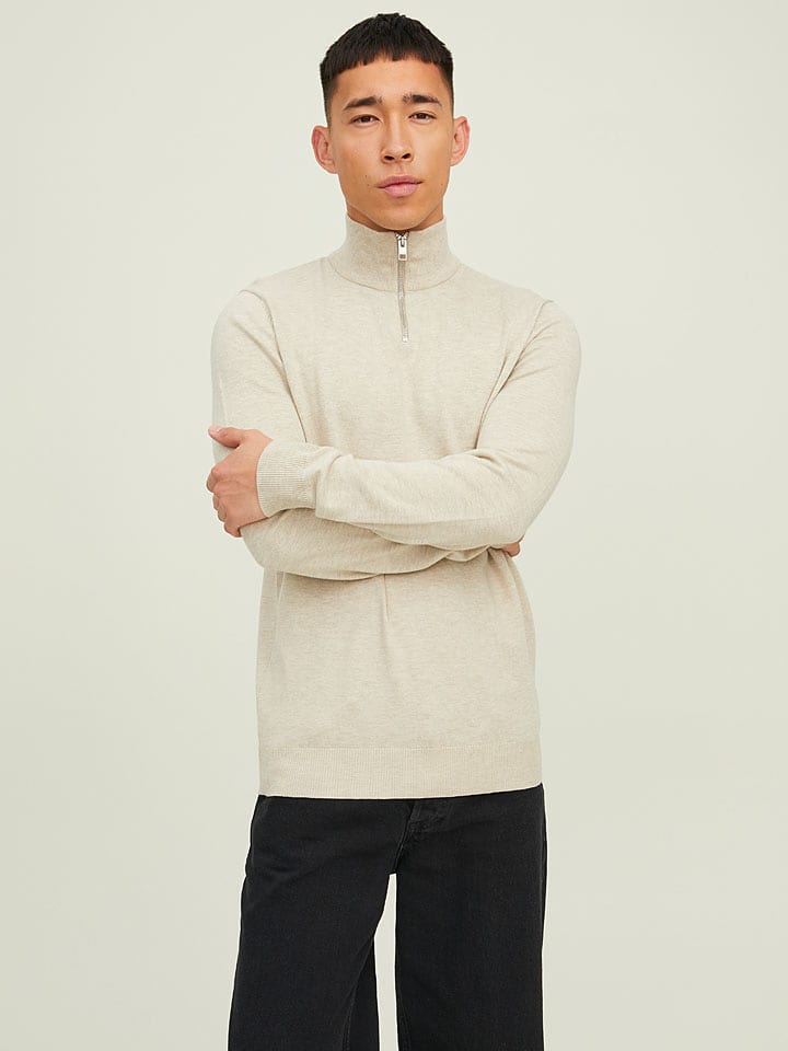Jack & Jones Sweter w kolorze beżowym rozmiar: XL
