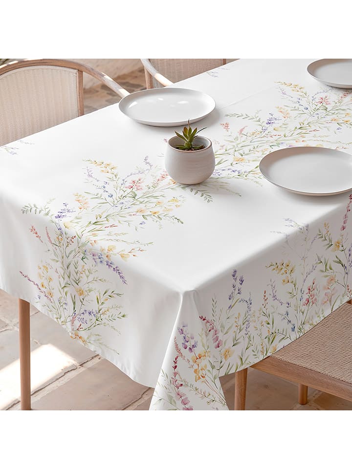 Mint Rugs Obrus "Floral And Tropical Briana" w kolorze biało-fioletowo-żółtym rozmiar: 100x155 cm