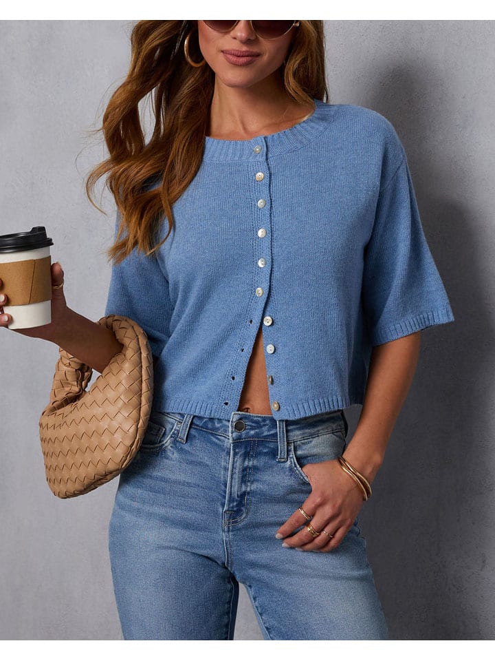 Milan Kiss Kardigan w kolorze błękitnym rozmiar: M