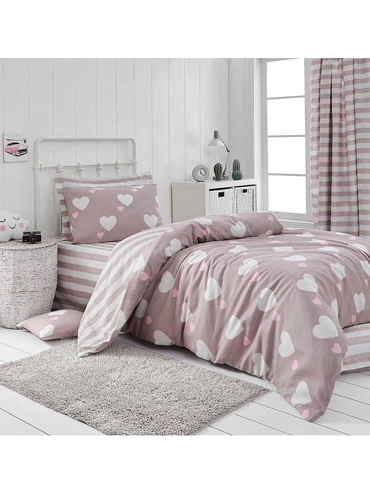 Colourful Cotton Komplet pościeli w kolorze jasnoróżowym rozmiar: 135x200 cm