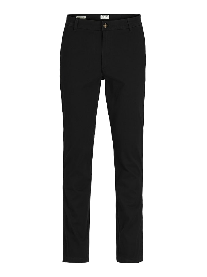 Jack & Jones Spodnie chino "Bolton" w kolorze czarnym rozmiar: W33/L34