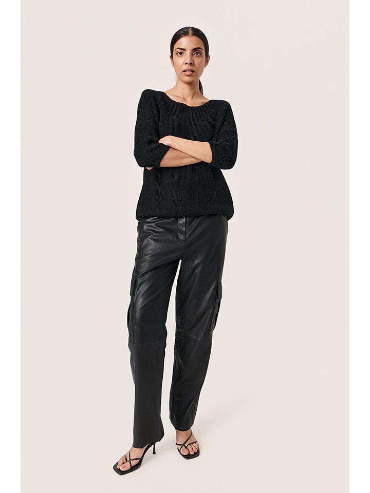 Soaked in Luxury Sweter "Tuesday" w kolorze czarnym rozmiar: XL