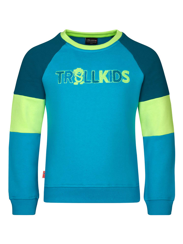 Trollkids Bluza "Trollfjord" w kolorze niebieskim rozmiar: 164