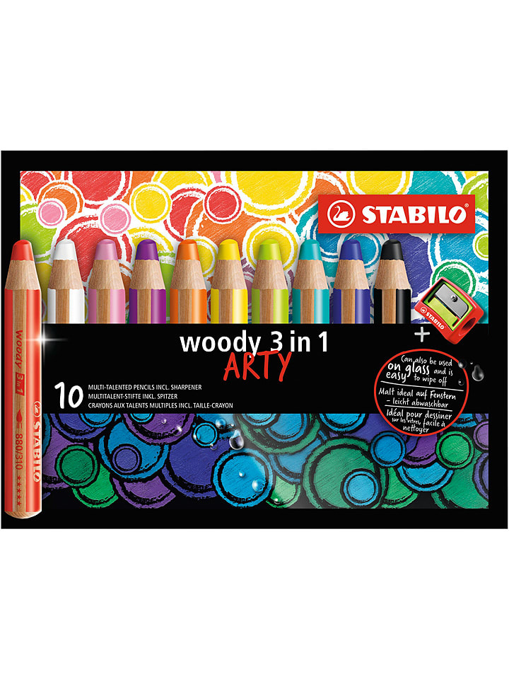 STABILO Kredki XXL (10 szt.) "STABILO woody 3in1" rozmiar: onesize