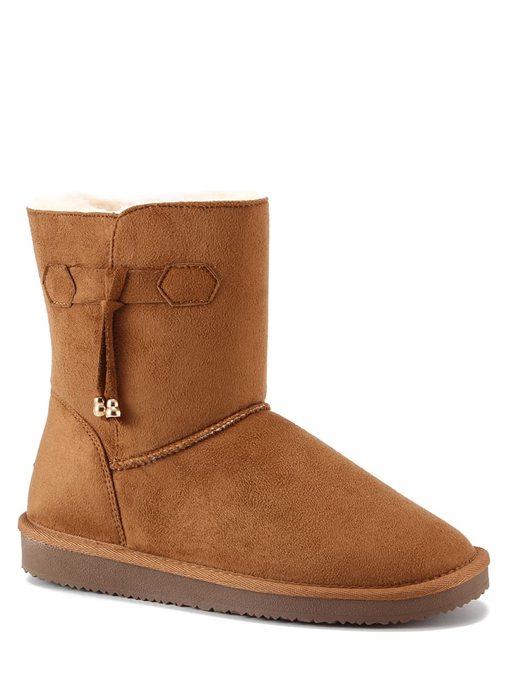 ISLAND BOOT Botki zimowe "Kinsac" w kolorze jasnobrązowym rozmiar: 37