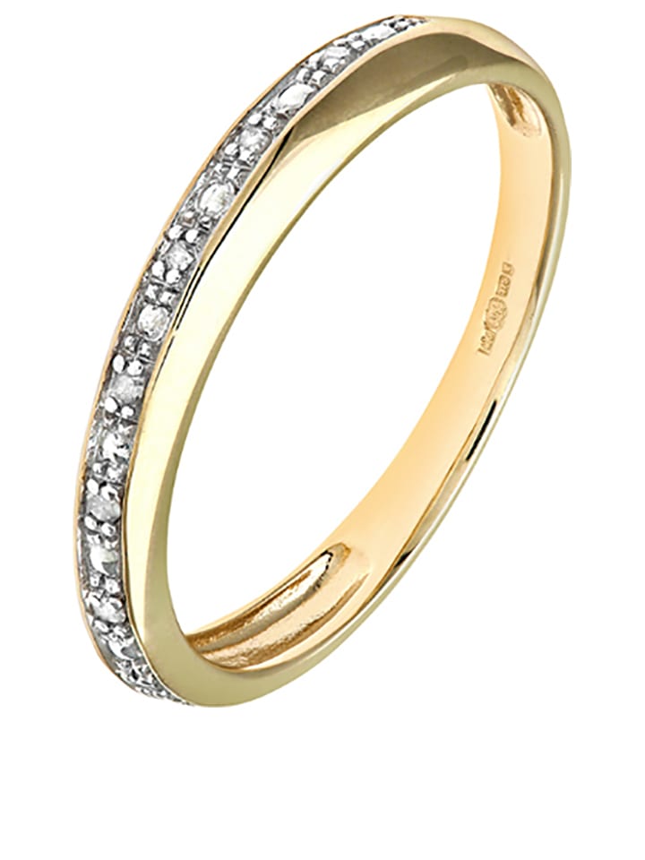 Revoni Złoty pierścionek z diamentami rozmiar: 52