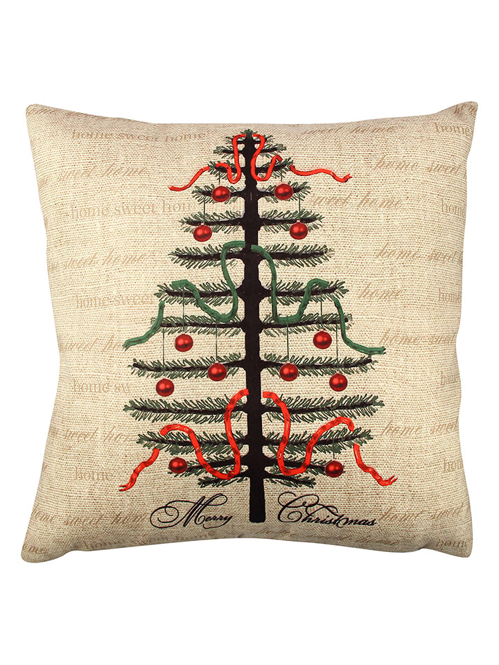 Colorful Cotton Poduszka w kolorze beżowym rozmiar: 43x43 cm