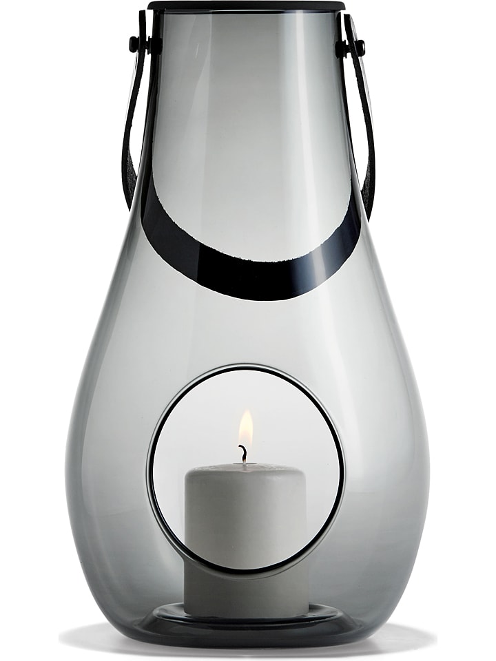 Holme Gaard Lampion "DWL" w kolorze szarym - wys. 29 x Ø 16,8 cm rozmiar: onesize