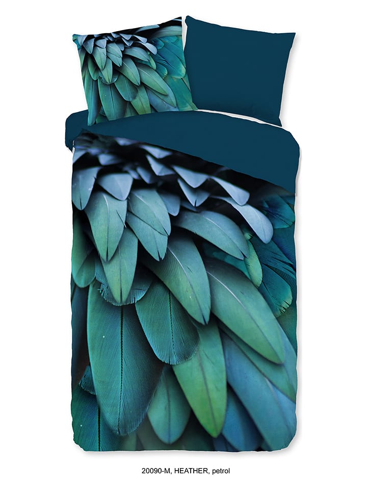 Pure Komplet pościeli "Heather" w kolorze niebieskim z mikrofibry rozmiar: 135x200 cm