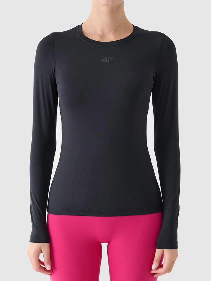4F Koszulka sportowa w kolorze czarnym rozmiar: L