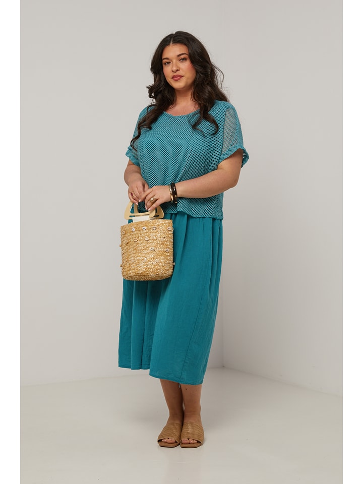 Curvy Lady Sukienka w kolorze morskim rozmiar: 44/46