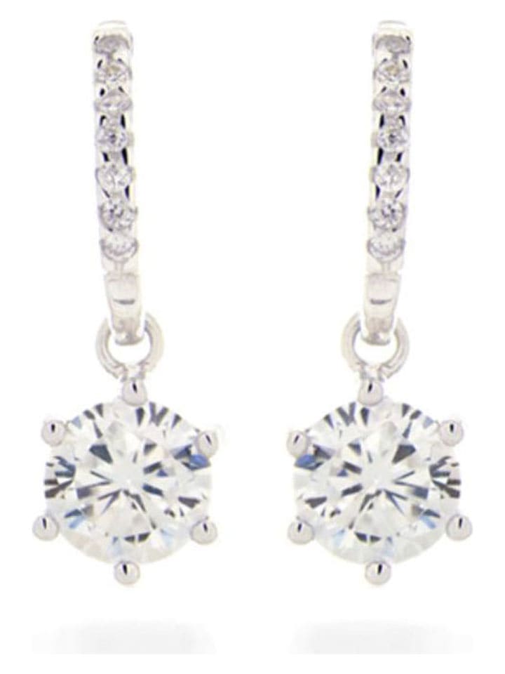 Luxenter Srebrne kolczyki-wkrętki z cyrkoniami rozmiar: onesize