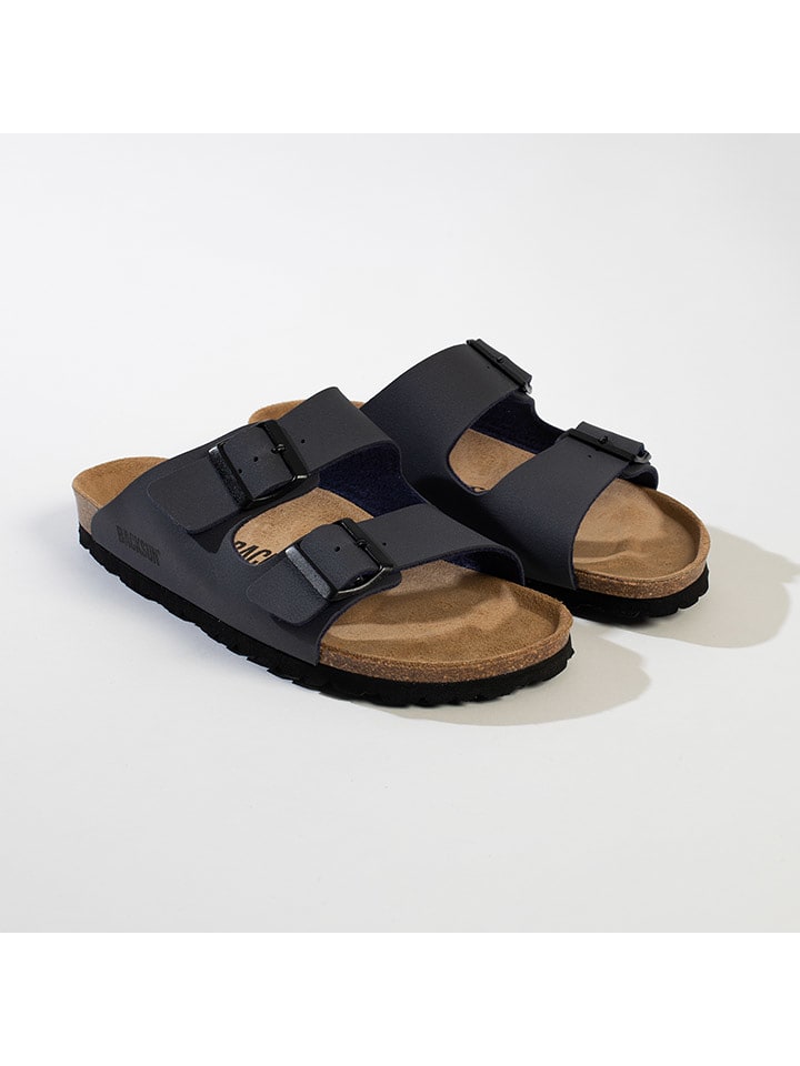 BACKSUN Klapki "Bali" w kolorze antracytowym rozmiar: 37