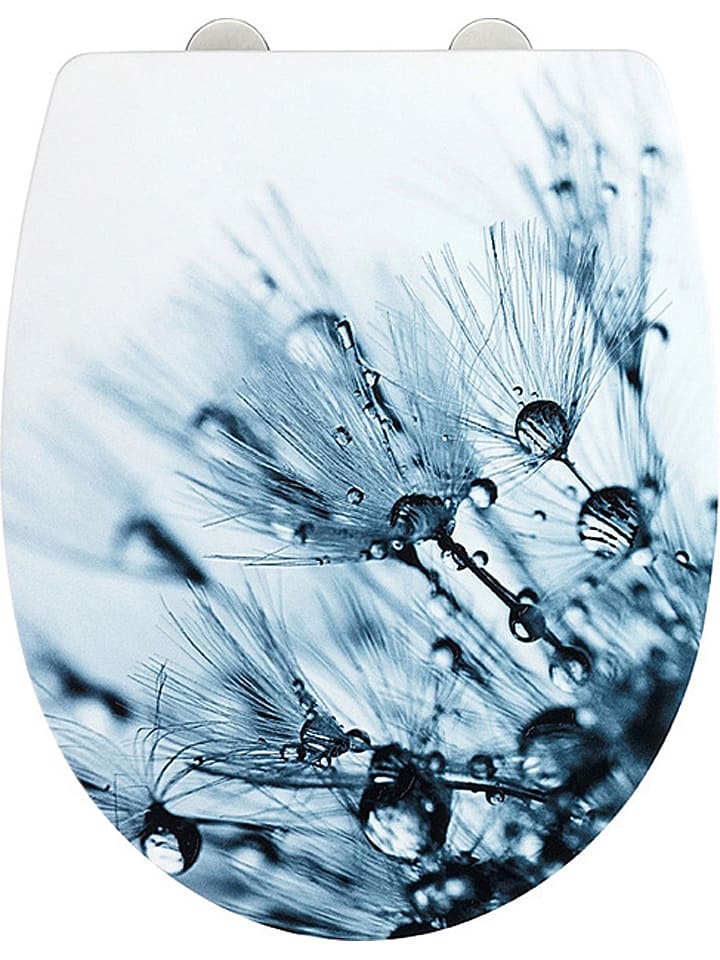 Wenko Automatyczna deska WC "Sereno" w kolorze niebiesko-białym rozmiar: onesize